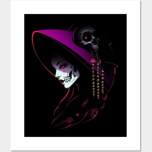 Geisha | Grim Reaper Geisha Skull | Cool Retro Japanese Aesthetic Posters and Art
